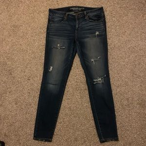 AE dark wash Jegging
